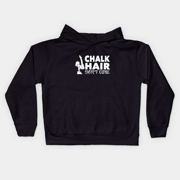 Gymnastics - Chalk Hair Dont Care Kids Hoodie by Kudostees